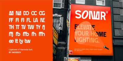 Maneola Font Poster 4