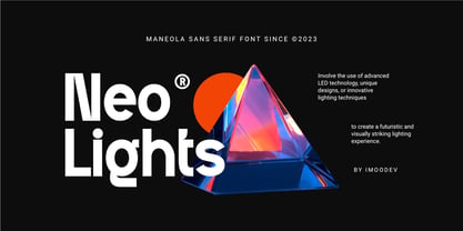 Maneola Font Poster 2