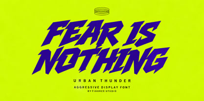 Urban Thunder Font Poster 2