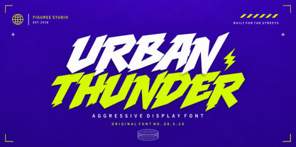 Urban Thunder Font Poster 1