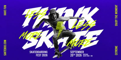 Urban Thunder Font Poster 9