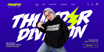 Urban Thunder Font Poster 6