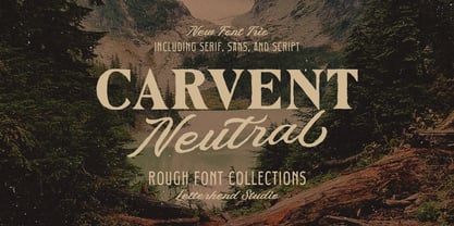 Carvent Neutral Font Poster 1