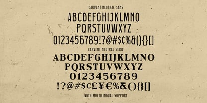 Carvent Neutral Font Poster 6