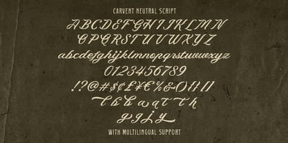 Carvent Neutral Font Poster 5