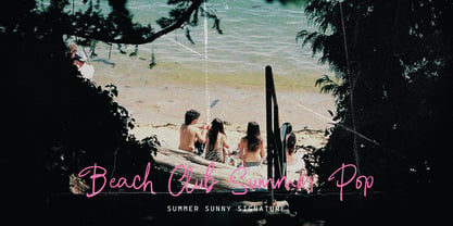 Summer Sunny Brush Font Poster 10