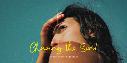 Summer Sunny Brush Font Poster 12