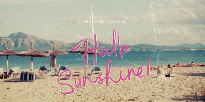 Summer Sunny Brush Font Poster 2