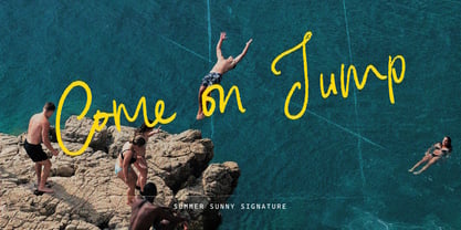 Summer Sunny Brush Font Poster 3