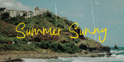 Summer Sunny Brush Font Poster 1