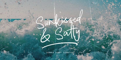 Summer Sunny Brush Font Poster 4