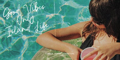 Summer Sunny Brush Font Poster 5