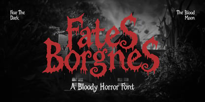 Fates Borgnes Font Poster 1