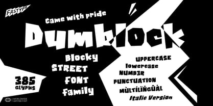 Dumblock Font Poster 1