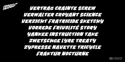 Dumblock Font Poster 8