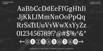 TFC Bachelord Font Poster 3