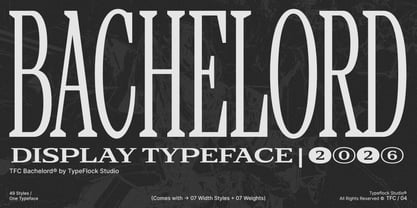 TFC Bachelord Font Poster 1