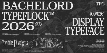 TFC Bachelord Font Poster 2