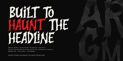 Another Nightmare Font Poster 2