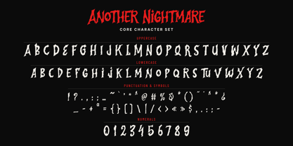 Another Nightmare Font Poster 12