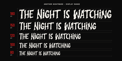 Another Nightmare Font Poster 15