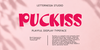 Puckiss Font Poster 1