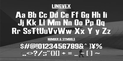 Lingvex Font Poster 2