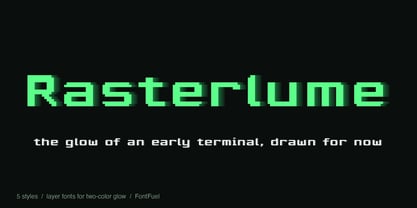 Rasterlume Font Poster 1