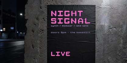 Rasterlume Font Poster 7