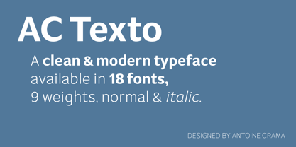 AC Texto Font Poster 1
