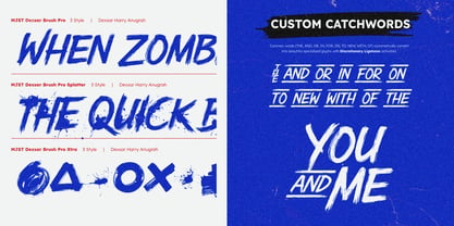 MJST Dexsar Brush Pro Font Poster 6