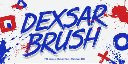 MJST Dexsar Brush Pro Font Poster 1