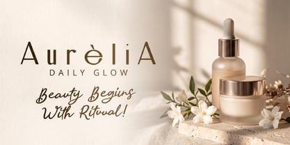 Cosmetic Spark Font Poster 2