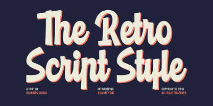 Richale Font Poster 5