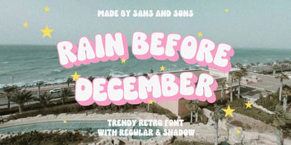 Rain Before December Font Poster 1