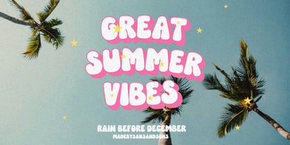 Rain Before December Font Poster 5