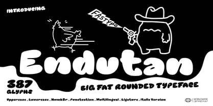 Endutan Font Poster 1