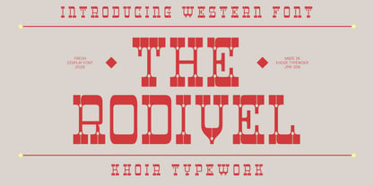 Rodivel Font Poster 1