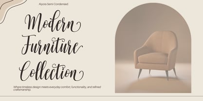 Alyora Script Font Poster 9