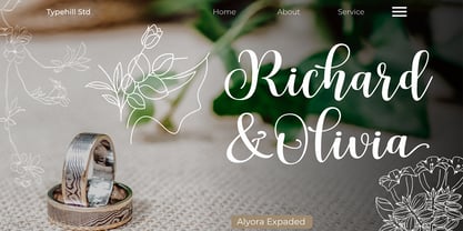 Alyora Script Font Poster 10