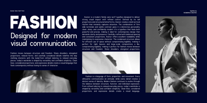 Avenor Font Poster 3