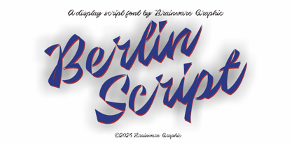Berlin Script Font Poster 1