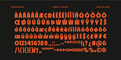 Decoma Font Poster 11
