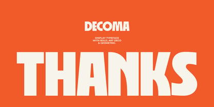 Decoma Font Poster 12
