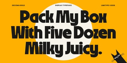 Decoma Font Poster 3