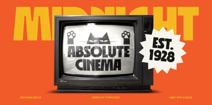 Decoma Font Poster 4
