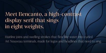 Bencanto Font Poster 5