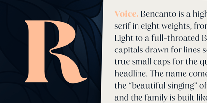 Bencanto Font Poster 3
