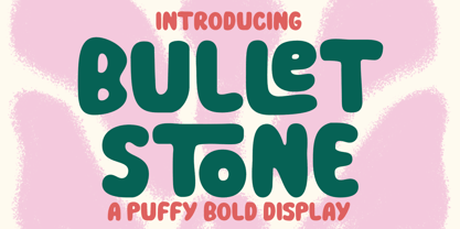 Bullet Stone Font Poster 1