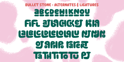 Bullet Stone Font Poster 10